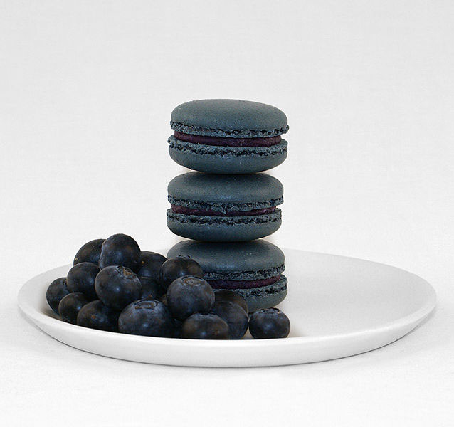 Blueberry Macarons