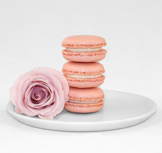 Rose Macarons