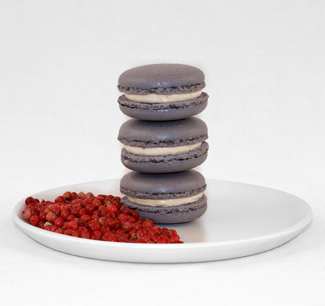 Peppercorn Macarons